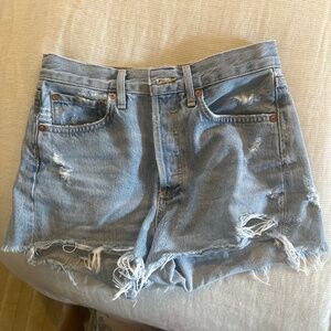 Agolde Parker denim shorts